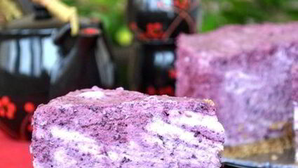 творожно-черничный торт