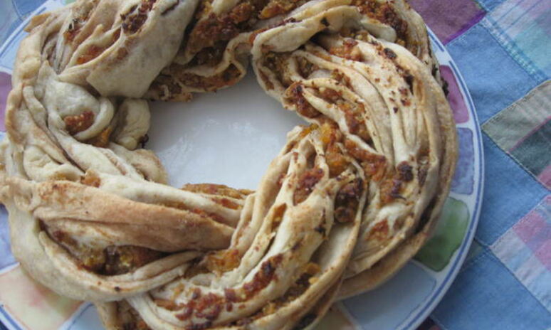 Рецепт венок-рулет кранч