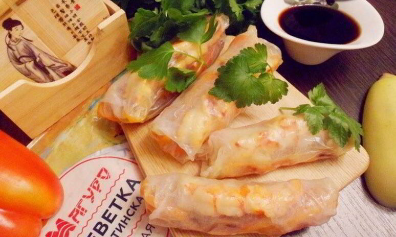 Рецепт вьетнамские конвертики с креветками