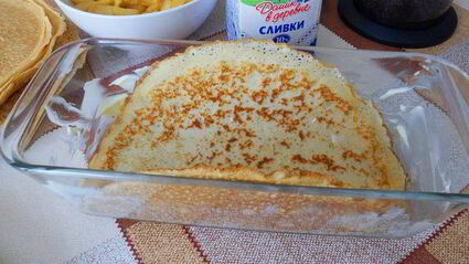 блинная запеканка десертная