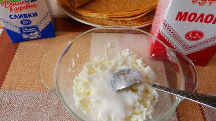 блинная запеканка десертная