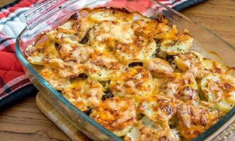 Рецепт деревенская запеканка из картофеля с овощами