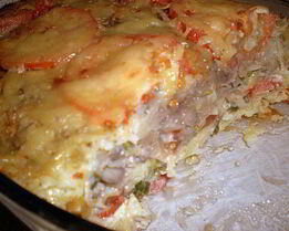 Грибная запеканка