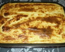 Картофельная запеканка с фаршем без сыра