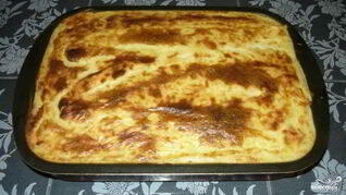 Картофельная запеканка с фаршем без сыра