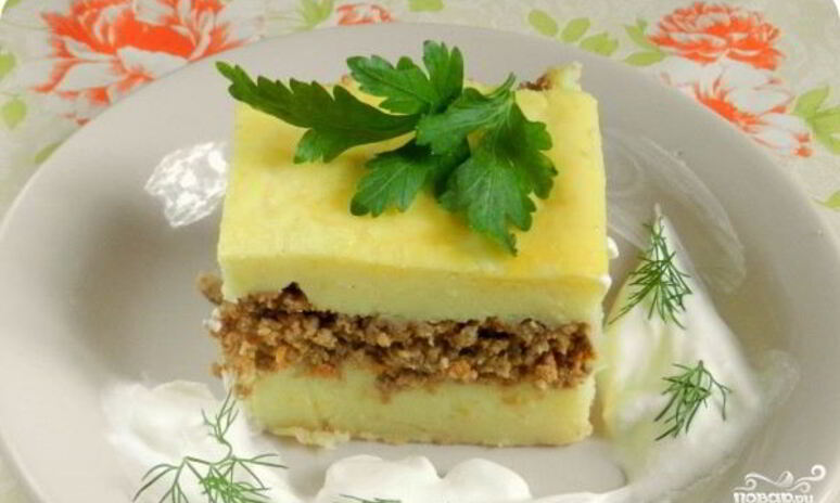 Рецепт картофельная запеканка с морковью и луком