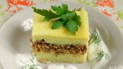 картофельная запеканка с морковью и луком