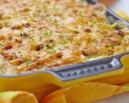 Картофельная запеканка с цукини и сыром чеддер