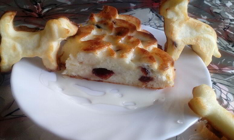 Рецепт красивая творожная запеканка