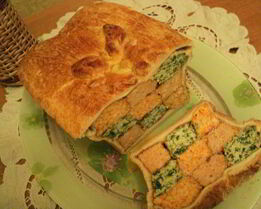 Куриная запеканка в тесте Три вкуса