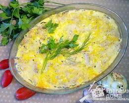 Курино-овощная запеканка