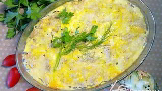 Курино-овощная запеканка