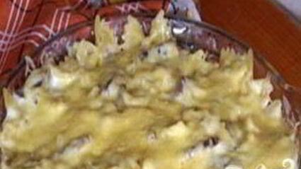 макаронная запеканка с телячьими языками