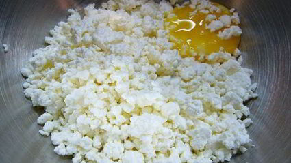 манная запеканка на апельсиновом соке с творогом