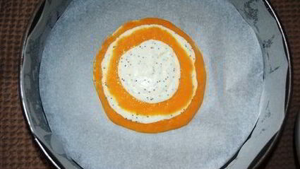 мраморная запеканка с тыквой