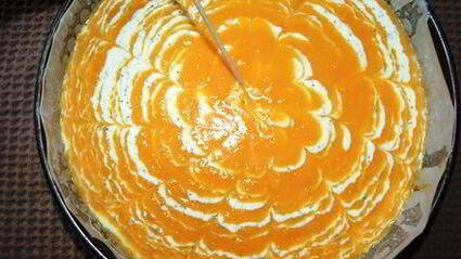 мраморная запеканка с тыквой