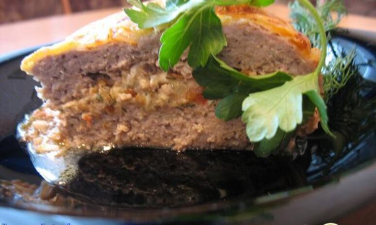 Рецепт мясная запеканка с грибами и яйцом