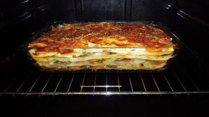 постная запеканка с баклажанами