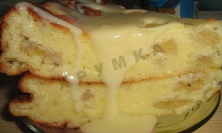 Рецепт творожно-банановая запеканка