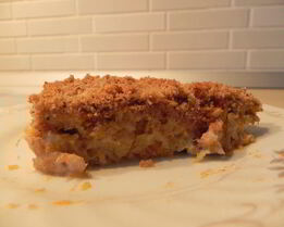 Тыквенно-банановая запеканка под ореховой крошкой