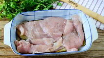запеканка из баклажанов с куриной грудкой
