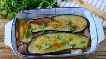 запеканка из баклажанов с куриной грудкой