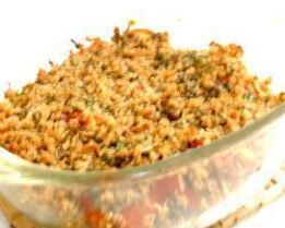 Запеканка из кабачков и помидоров с базиликом