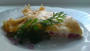 Запеканка из кабачков и помидоров