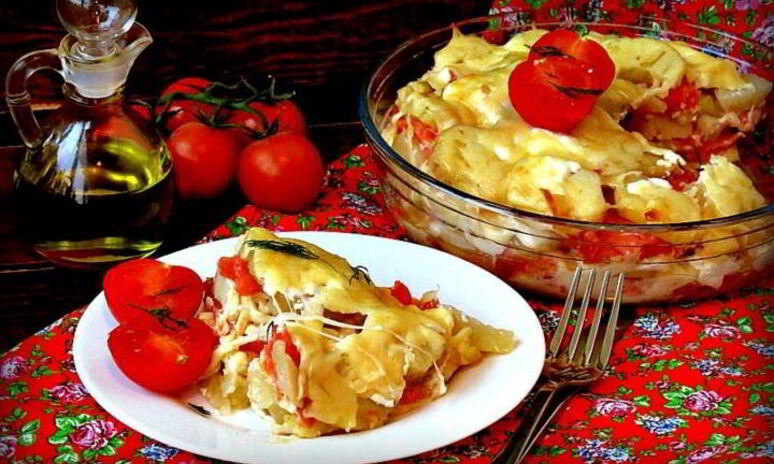 Рецепт запеканка из картофеля и форели