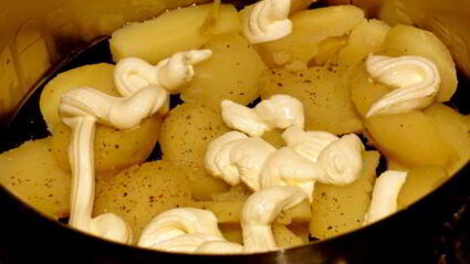 запеканка из картофеля и форели