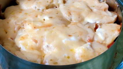 запеканка из картофеля и форели