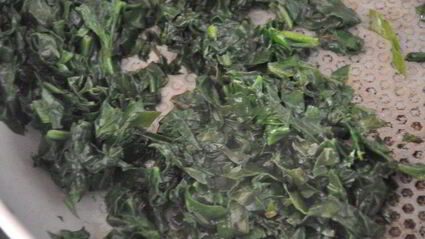 запеканка из нута со шпинатом