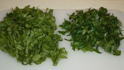 запеканка из риса с щавелем