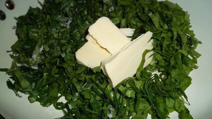 запеканка из риса с щавелем