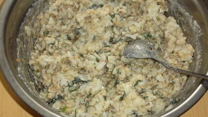 запеканка из риса с щавелем