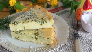 Запеканка на кефире с кукурузной мукой