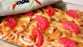 Запеканка с кальмарами