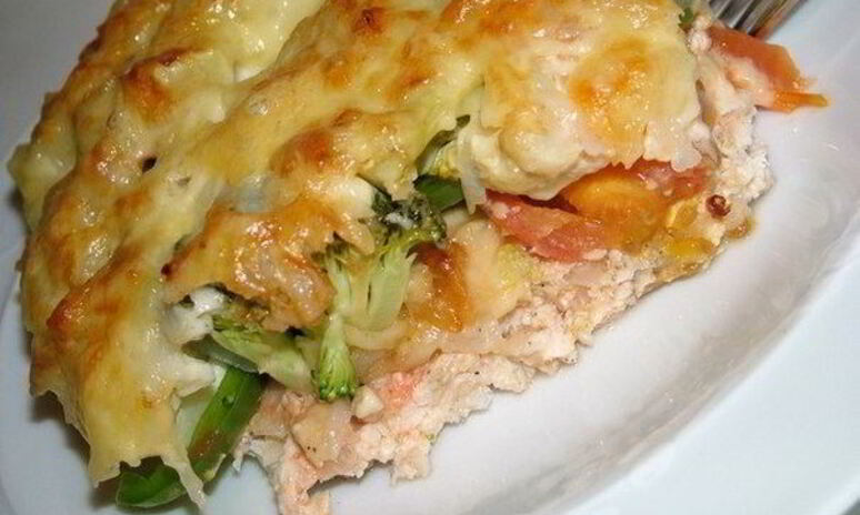 Рецепт запеканка с куриным филе и овощами