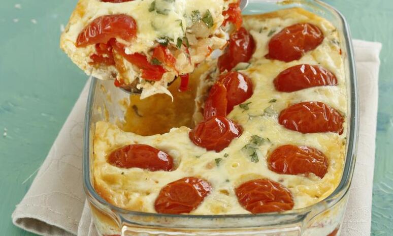 Рецепт запеканка с курицей и овощами