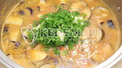 баклажаны порезанные ломтиками