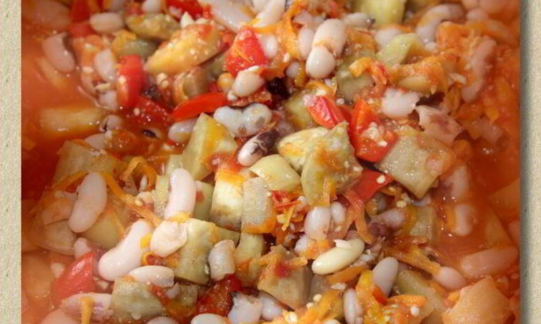 Рецепт баклажаны с фасолью