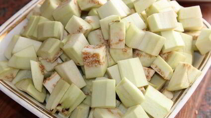 баклажаны с фасолью