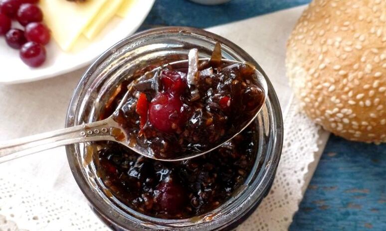 Рецепт чиа-джем из морской капусты и клюквы