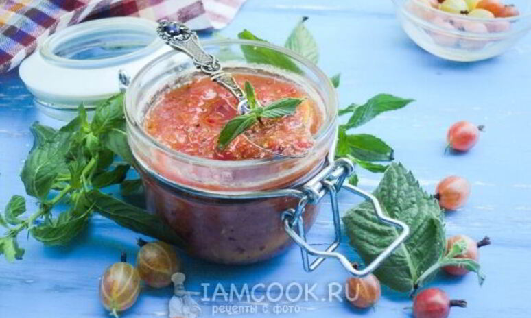 Рецепт джем из крыжовника, лимона и мелиссы