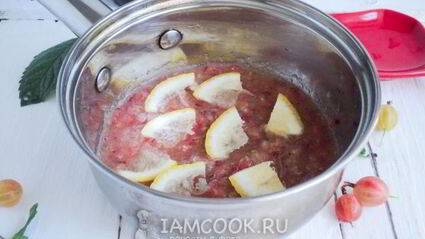джем из крыжовника, лимона и мелиссы