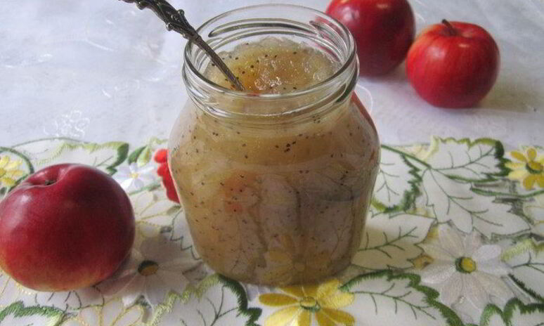 Рецепт грушево-яблочный джем с маком