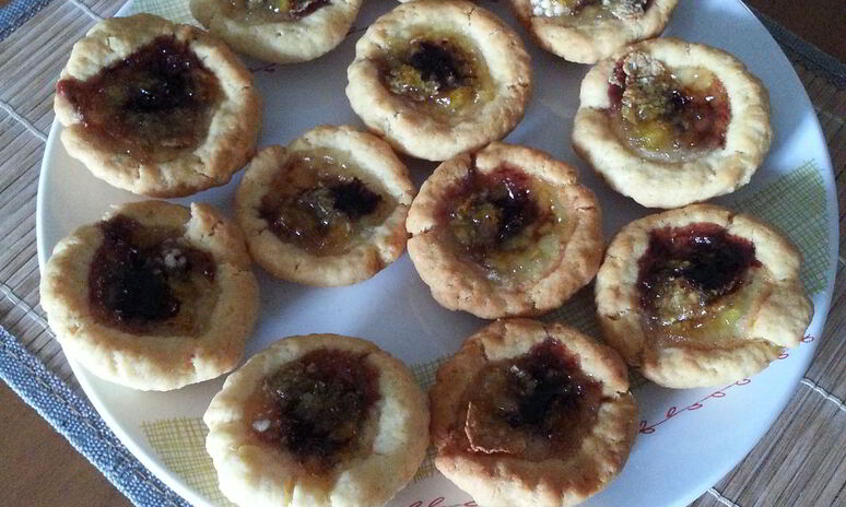 Рецепт корзиночки с джемом