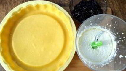 кростата с творогом и джемом