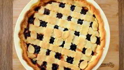 кростата с творогом и джемом