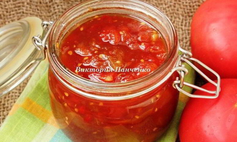 Рецепт пряный томатно-яблочный джем